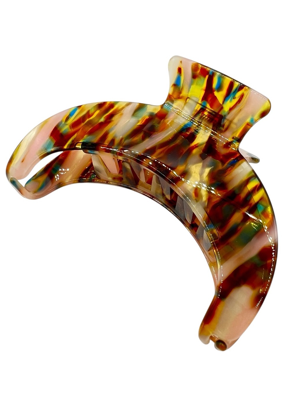 Abstract Pattern Crescent Hair Clip New